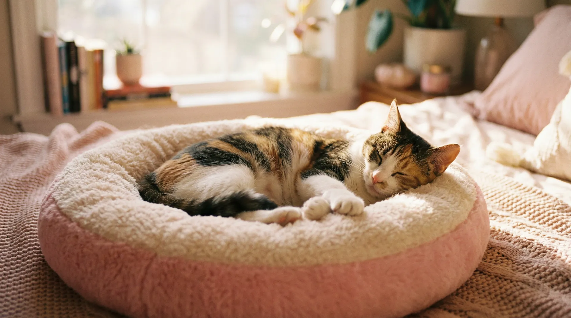 三花猫安静入睡 - 跳D放在里面逛超市的感受